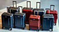 luxury durable travel luggage
