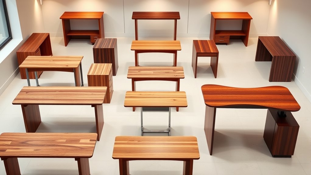 luxury durable wood desks