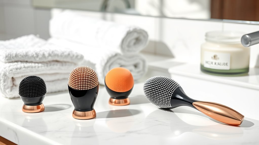 luxury facial cleansing brushes