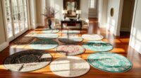 luxury foyer round rugs