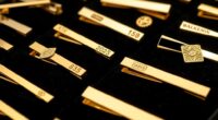 luxury gold tie clips