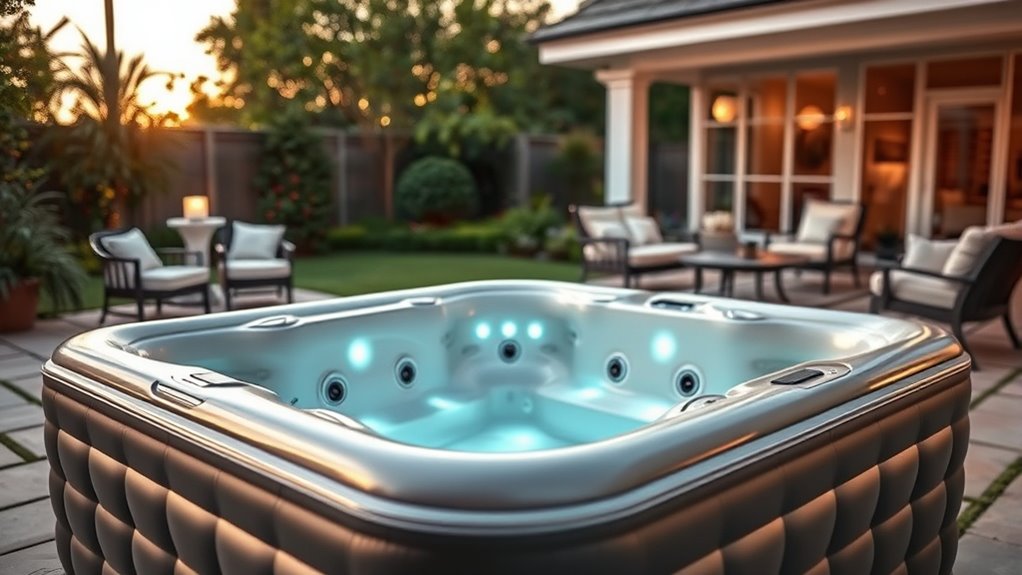 luxury hot tub features
