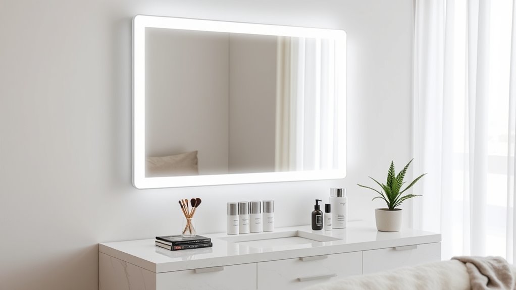 luxury illuminated vanity mirrors