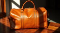 luxury leather travel bags
