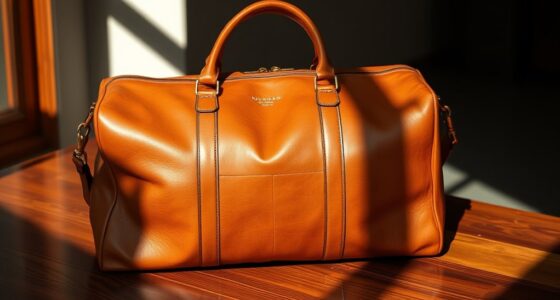 luxury leather travel bags