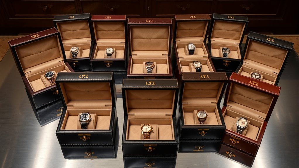 luxury leather watch storage
