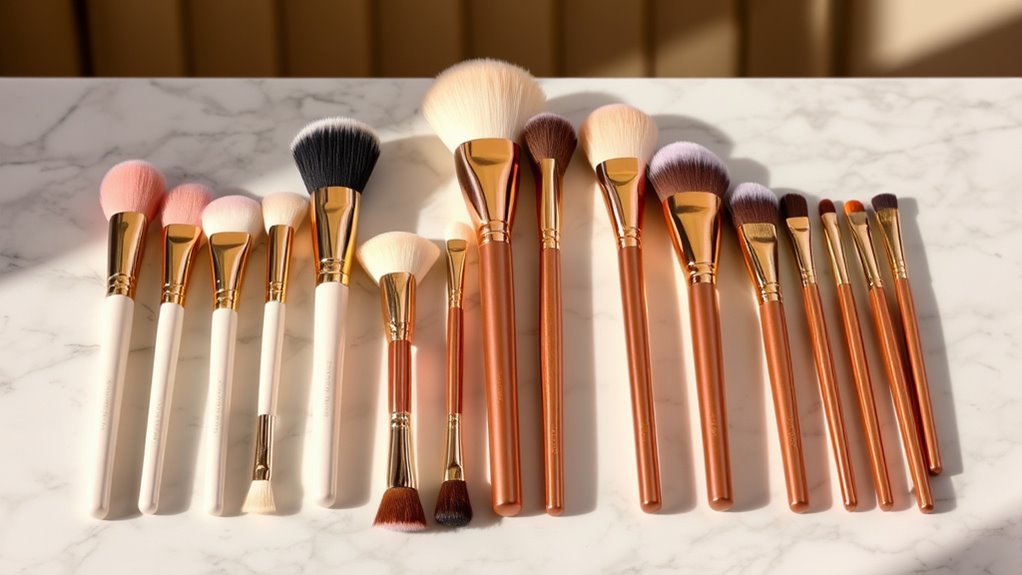 luxury makeup brush collection