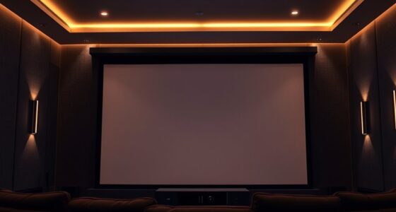 luxury motorized projector screens
