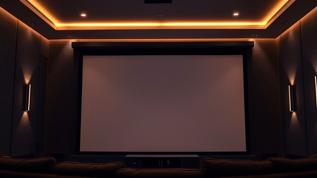 luxury motorized projector screens