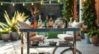 luxury outdoor bar carts