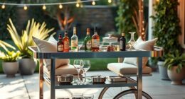 luxury outdoor bar carts