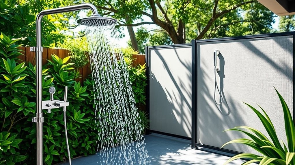 luxury outdoor shower considerations