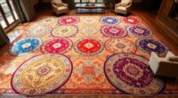 luxury oval silk carpets