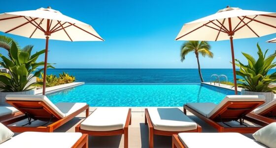 luxury pool lounge options
