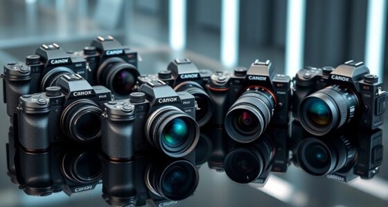 luxury professional camera selection