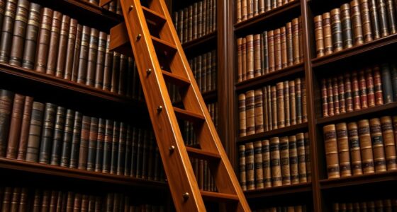 luxury rolling library ladders