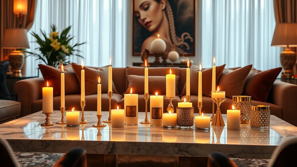 luxury scented candle collection