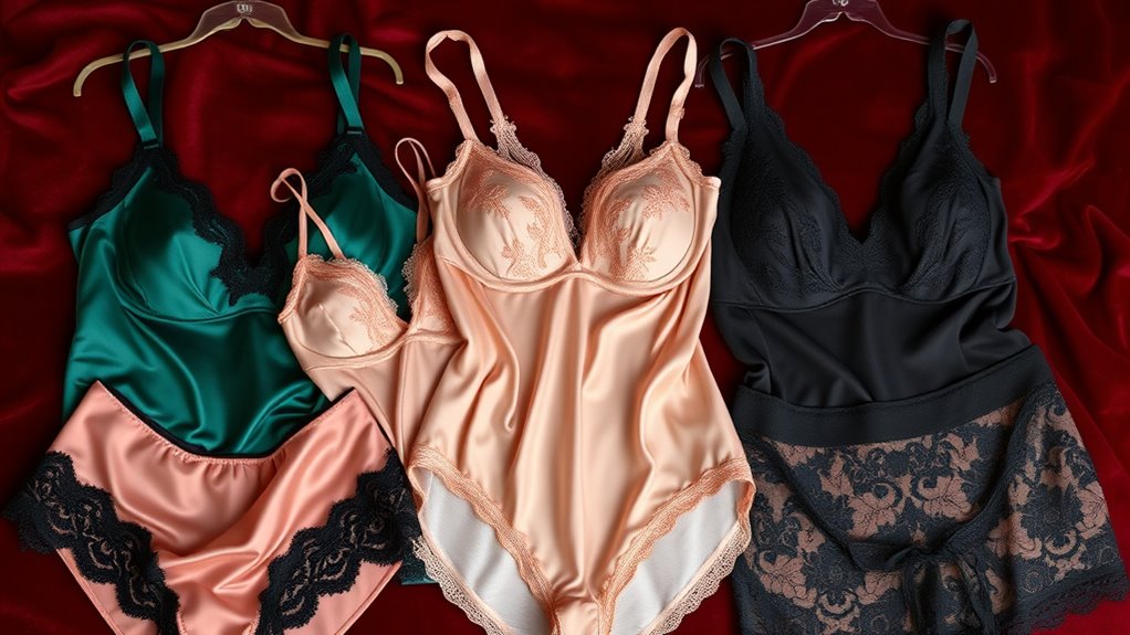 luxury silk lace lingerie