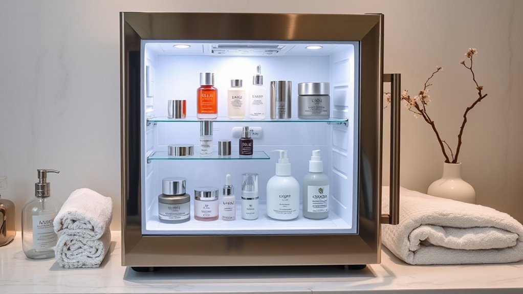 luxury skincare fridge collection