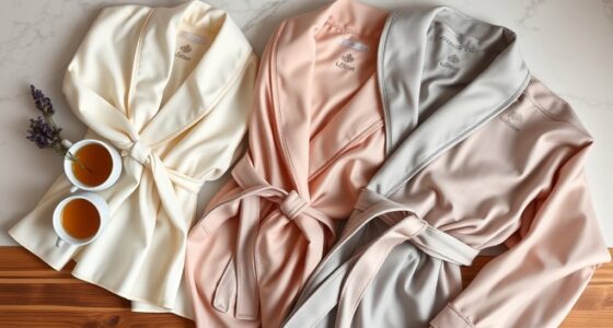 luxury spa bathrobe selection