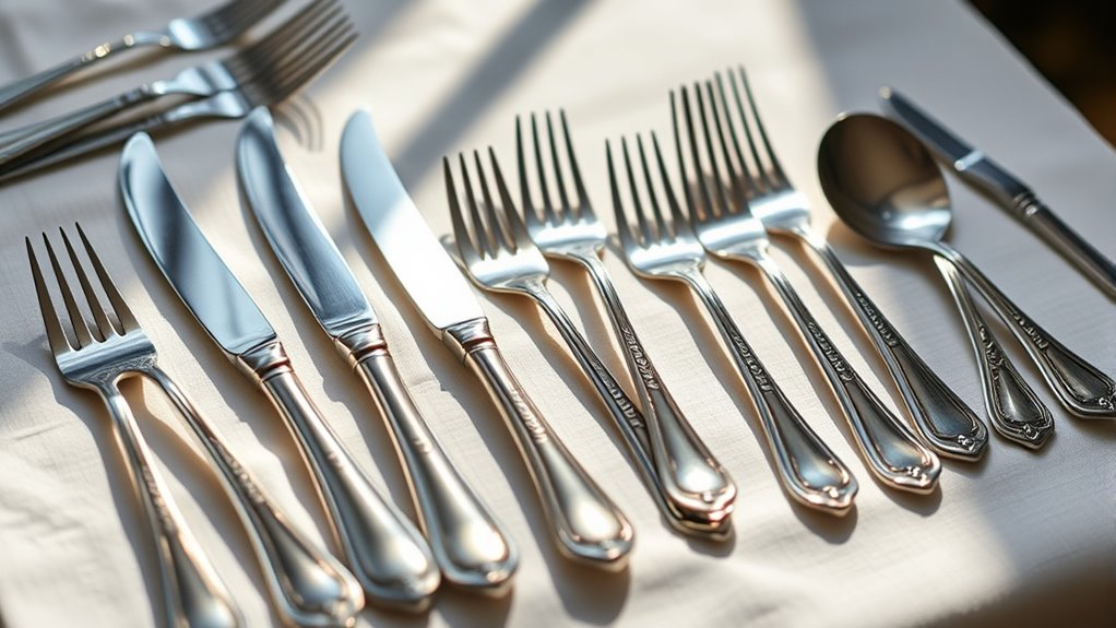 luxury stainless steel flatware