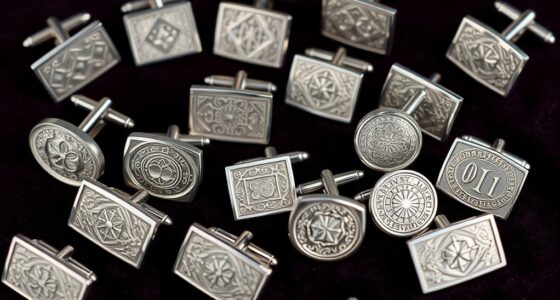 luxury sterling silver cufflinks