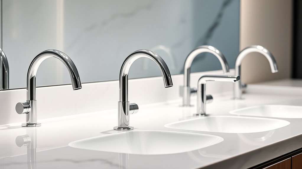 luxury touchless bathroom faucets