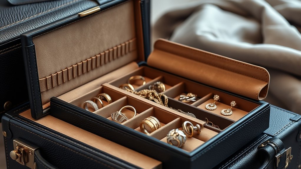 luxury travel jewelry cases