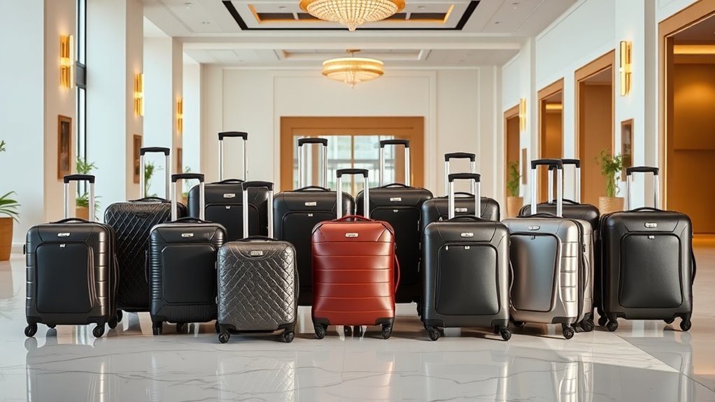 luxury travel luggage selection