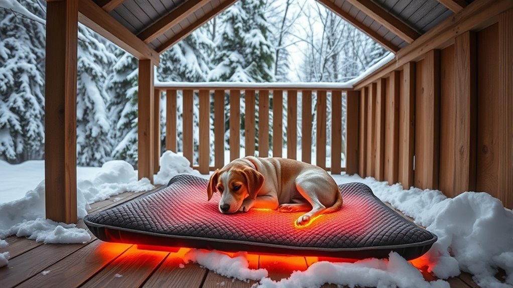 outdoor kennel heated pad considerations
