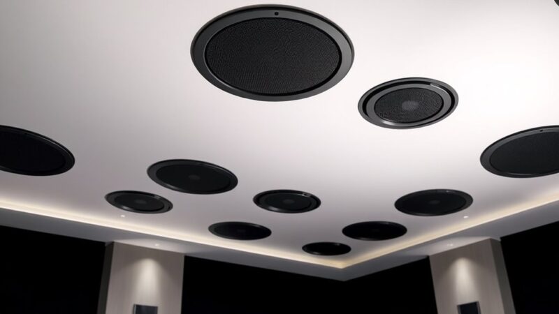 A closer look at In Ceiling Speakers In Luxury Scandinavian Home
