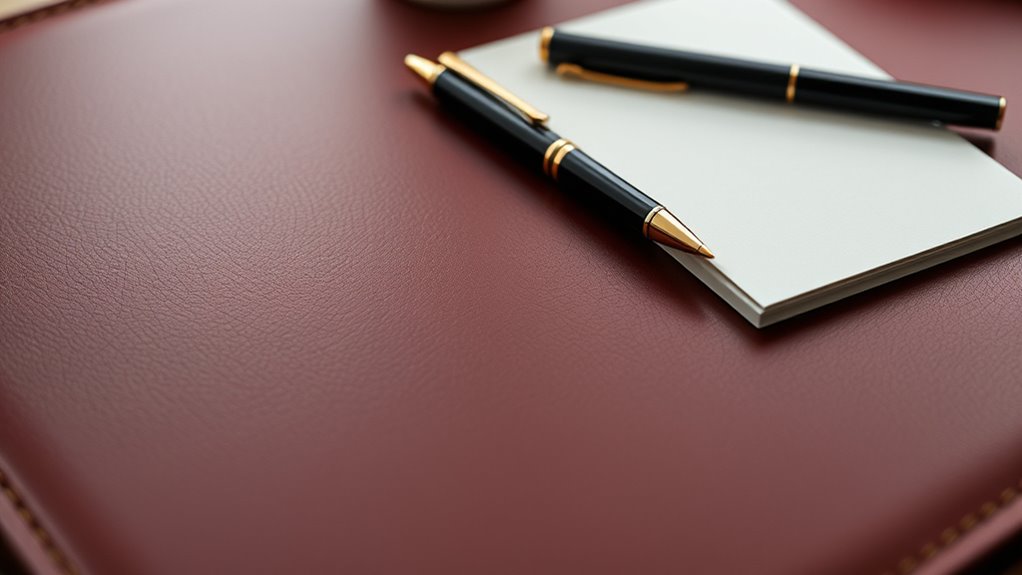 premium leather desk mat