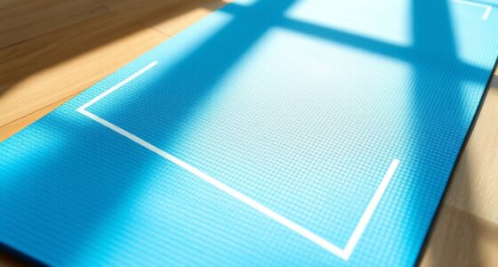 premium yoga mats with alignment