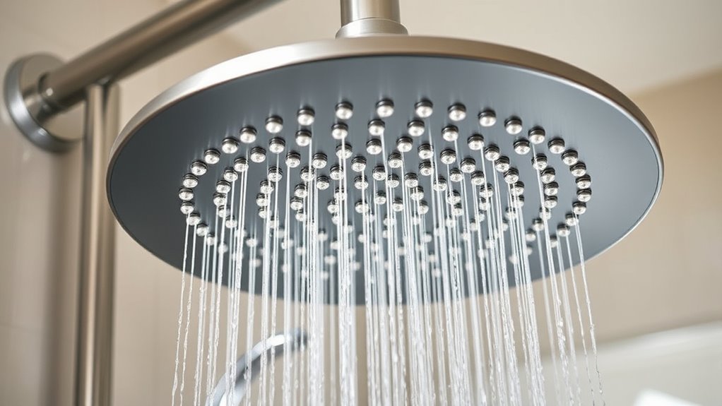 rainfall shower head considerations