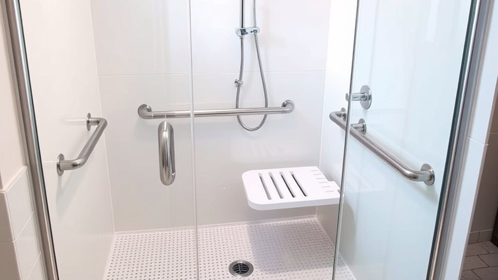 safe durable grab bar placement