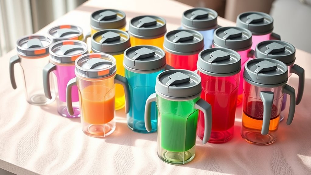 safe elderly spill proof cups