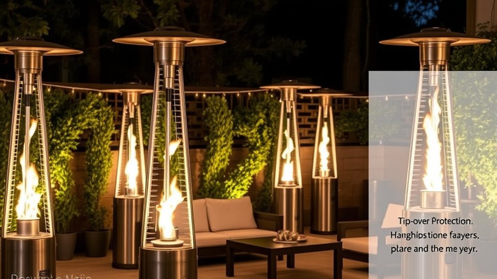 safe propane patio heating