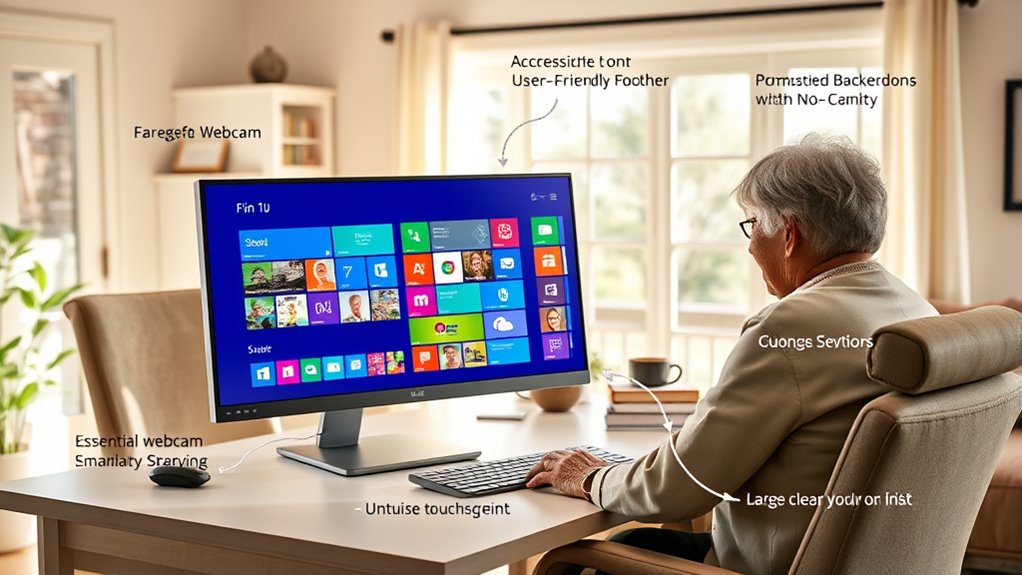 senior friendly large screen computers