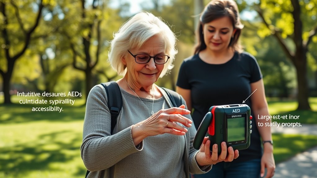 senior friendly portable aed features