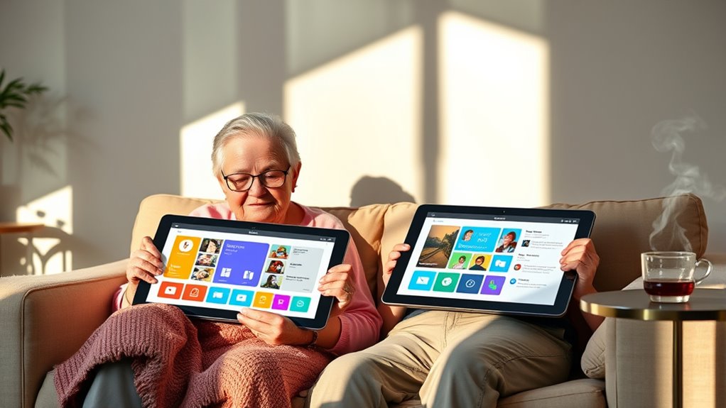 senior friendly tablet features