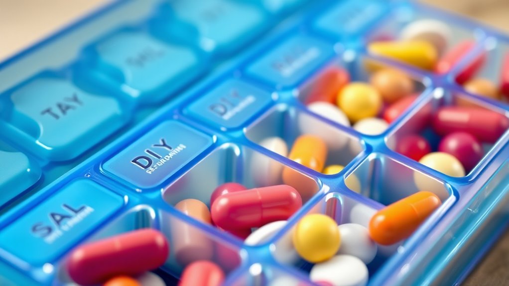 senior friendly weekly medication organizers