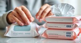 senior hygiene wipes selection