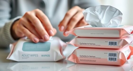 senior hygiene wipes selection
