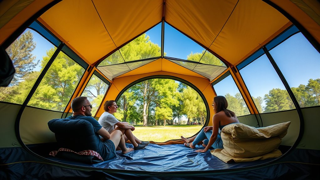 spacious weatherproof portable shelter