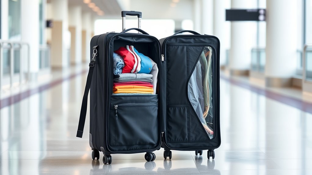 stylish wheeled travel garment organizers