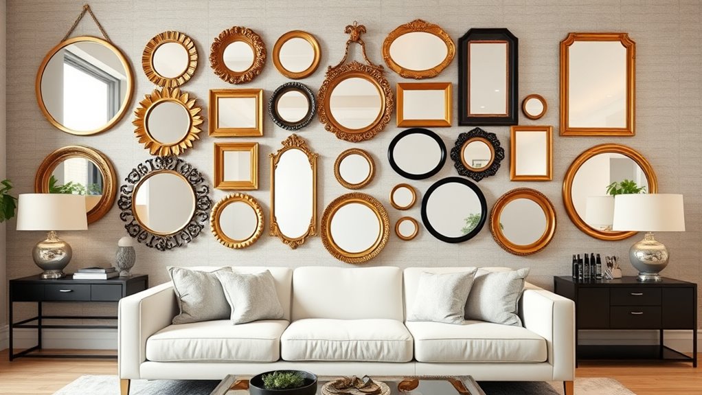 top 15 stylish living room mirrors