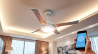 top app controlled ceiling fans