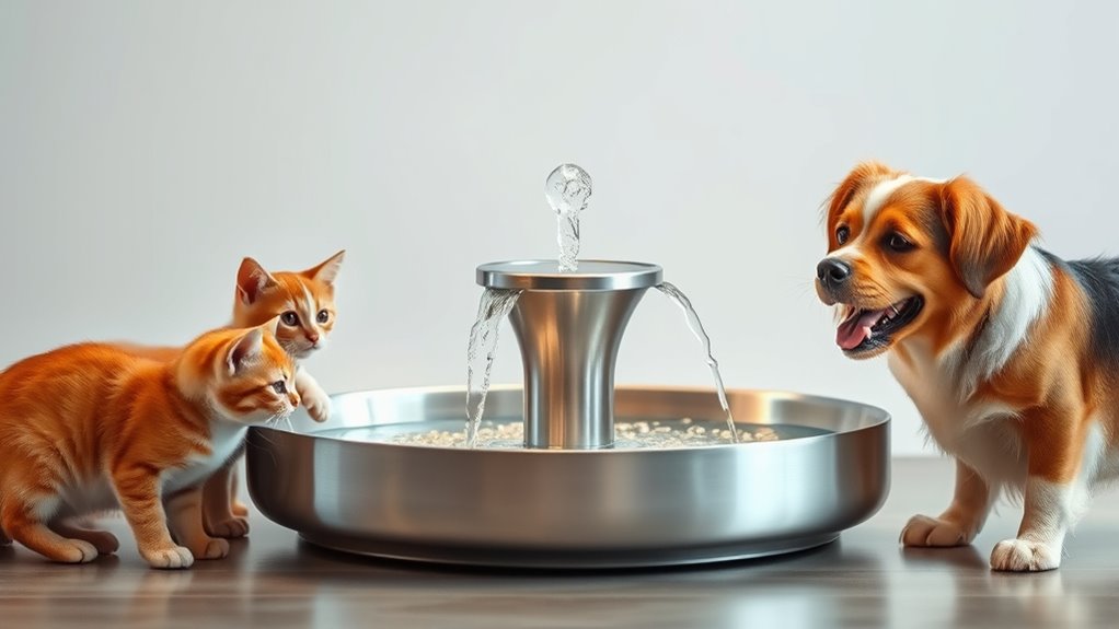 top automatic pet water fountains