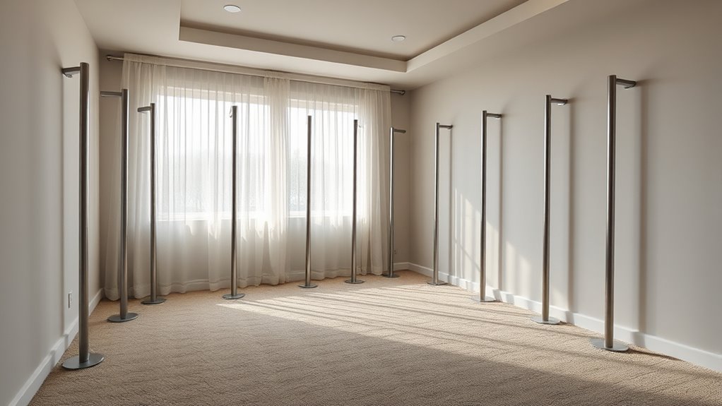 top bedroom security poles