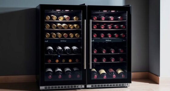 top dual zone wine coolers
